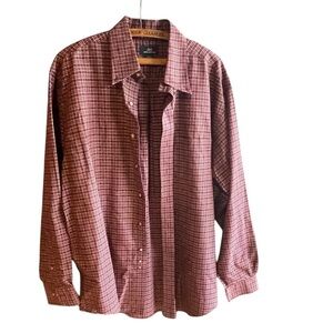 Brooks Brothers Large Button-Down Red Check Plaid Shirt – Classic Style - 346‎